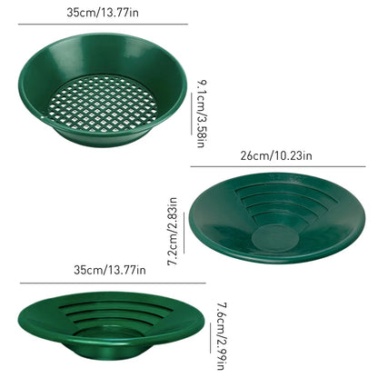 3 PCS Gold Pan